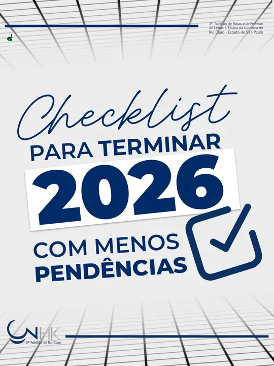 Post do Instagram feito pela MPC para o 3º Cartório de Rio Claro