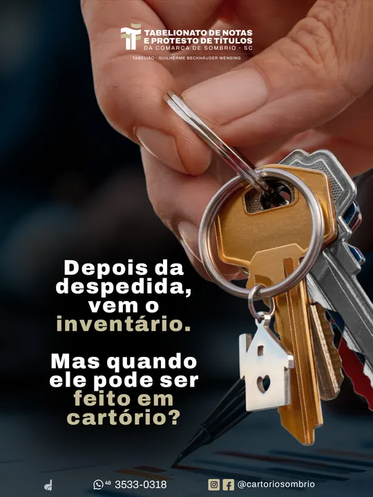 Post do Instagram feito pela MPC para o Tabelionato de Sombrio
